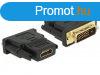 DeLock DVI-D (Dual Link) (24+1) - HDMI female Adapter Black
