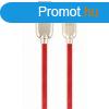 Gembird USB-A 2.0 -> USB-C M/M adatkbel 2m piros Premium