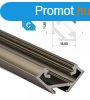 LED Alumnium Profil Sarokba rgzthet [C] Bronz 1 mter