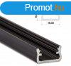 LED Alumnium Profil Standard [A] Fekete 1 mter