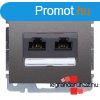 Legrand Galea Life 2xRJ45 Cat.6 UTP, LCS2, mlybronz GM77583