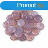 Lentil - Czech Glass bead - light amethyst opal -6mm