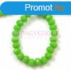 Csiszolt fnk gyngy - Light Green Apple - 3x4mm - szlon