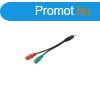 Equip kbel - 147943 (Audio eloszt, 3,5mm Jack, 2x anya/1x 