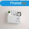 Falra szerelhet router s set top box trol doboz fehr sz