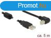 DeLock USB 2.0 Type-A male > USB 2.0 Type-B male angled 5