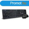 Apedra KM-520 keyboard + mouse Black HU