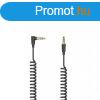 Hama FIC 3,5mm Jack szzektkbel, spirl 1,5m Black