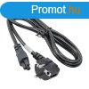 Akyga AK-NB-01A Cloverleaf Power Cable 1,5m Black