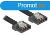DeLock Cable SATA FLEXI 6 Gb/s 100 cm Black metal
