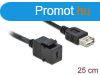 DeLock Keystone Module USB 2.0 C female > USB 2.0 A femal