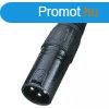 Soundsation SXLR04M-B - Fm csatlakoz XLR 3plus papa