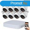 Dahua 8 dome kltri kamers IP kamerarendszer 8MP sznes j