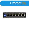 Techson TCS AMP04 2MU 6 portos PoE switch
