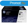 HP lzertoner Q7553XD No.53XD fekete 2x7000 old.