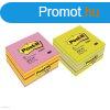 Post-it ntapads jegyzettmb, 2028NP 76x76 mm 450 lap neon 