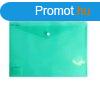 Irattart tasak A4, PP patentos Bluering transzparens zld