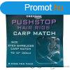 Drennan Pushstop Hair Rig Carp Match 12 elkttt horog