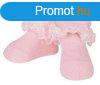 Yo! Baby pamut zokni csipks pink 6-9 h