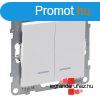 Legrand Suno ketts vltkapcsol jelzfnnyel 10 AX fehr, 