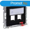 Legrand Suno ketts keystone adapter, fekete, Legrand 721445