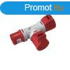 EC690 ADAPTOR 1 PLUG/2SOCKETS 3P+E 16A IP44