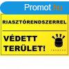 Riasztrendszerrel vdett terlet matrica 2
