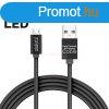 Adatkbel - MicroUSB - 1m fekete