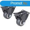 EXTOL PREMIUM kszlkgrg 2 db, fix, fekete PVC, 40mm, max
