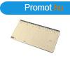 Asztali naptr 320mmx155mm, krmszn lapokkal fekv zld m