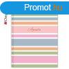Hatridnapl Colors A5 heti, fehr lapokkal Stripes Dayline