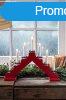 MagicHome karcsonyi lmpa, 7 LED vilgoskk, piros, 2x AA, 