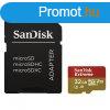 SanDisk microSD Extreme krtya 32GB, 90MB/s CL10 UHS-I, V30,