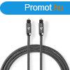 Nedis Profigold CATB25000GY10 optikai kbel, toslink, 1m