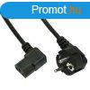 Akyga AK-PC-02A Angle PC Power Cord cable 1,5m Black