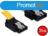 DeLock SATA up/straight metal yellow 20cm