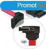DeLock Cable SATA 30cm up/straight Red
