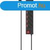 Hama Hlzati Eloszt Kapcsolval 6DIN 1,4m Black