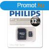 Memriakrtya 32gb micro SDHC + adapter CLASS10 PHILIPS