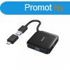 Hama 4 Ports USB 3.2 USB Hub Black + USB Type-C Adapter