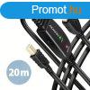 AXAGON ADR-220B USB Repeater Cabel 20m Black