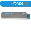 Premium Oki C8600 C8800 Cyan Utngyrtott Toner 6.000 oldal 