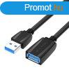 Vention USB 3.0, (hosszabbt, fekete), 2m, kbel