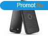 Apple iPhone 14 Pro szilikon htlap - Carbon Logo - fekete