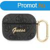 Guess Apple AirPods Pro szilikon tok fekete (GUAP4GSMK)