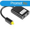 Digitlis SPDIF optikai toslink audio Splitter eloszt 1x2 1