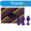 FEELZTOYS Bibi - anl plug szett - lila (3 rszes)