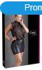 Cottelli Plus Size - fnyes chiffon ruha (fekete)