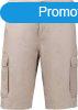 Frfi pamut bermuda sok zsebbel, Kariban KA755, Beige-52