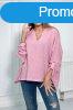 Oversize muszlin blz feltrt ujjakkal, modell 9448 rzsasz